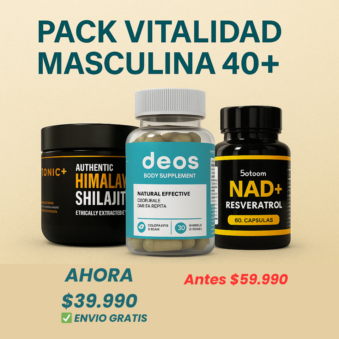 Pack Vitalidad Masculina – Energía, Control y Longevidad Natural